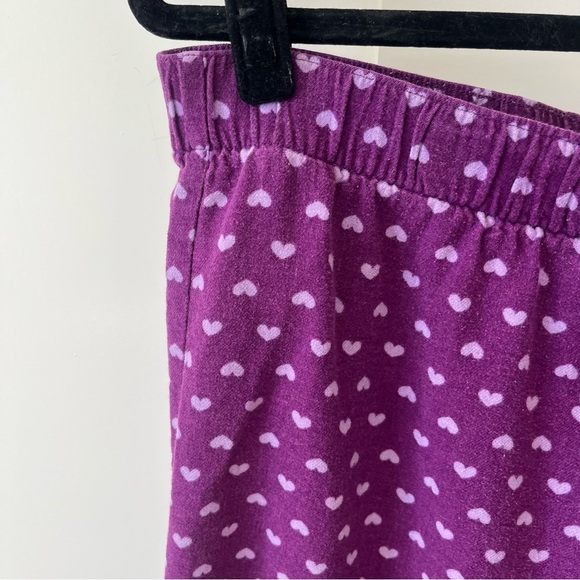 Old Navy Intimates Heart Print Sleep Pajama Pants Purple Sz M - Picture 2 of 16